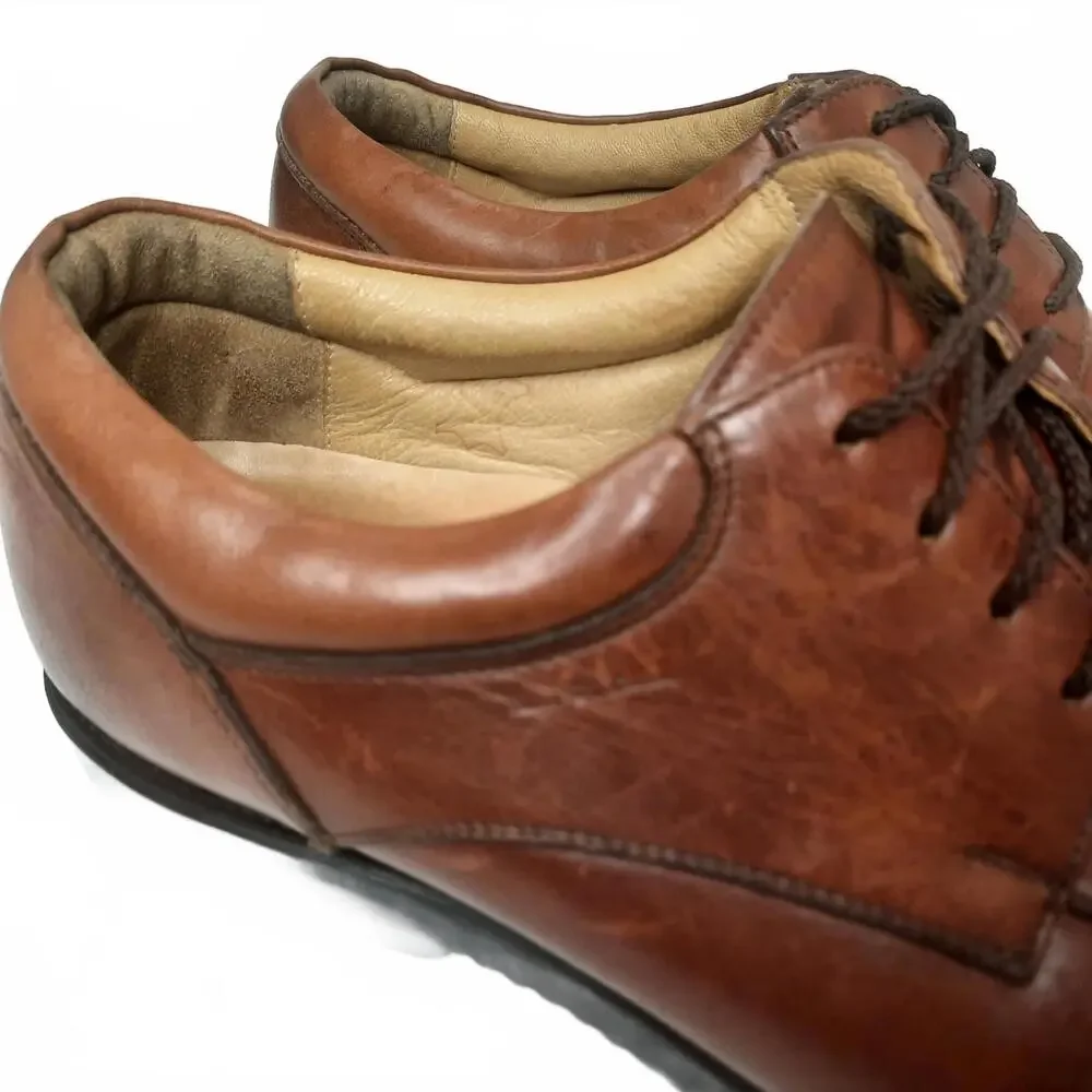 Tauer &‎ Johnson Men's Brown Leather Derby Shoes Size 10